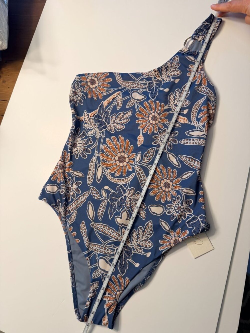Cleobella Maya One Piece Swimsuit Magnolia Floral One Shoulder L NWT - Picture 11 of 11